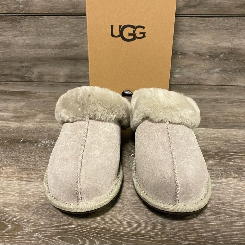 UGG | Moraene Suede Slippers In Goat Grey NEW Size 6 - Picture 2 of 8